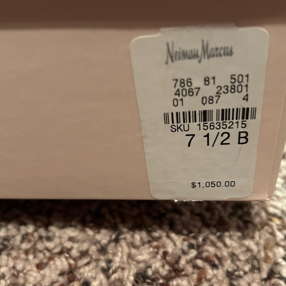 Jimmy Choo Articolo Embossed Print Black Boots 37.5 Black Mirrored Heel Like New - Picture 7 of 11